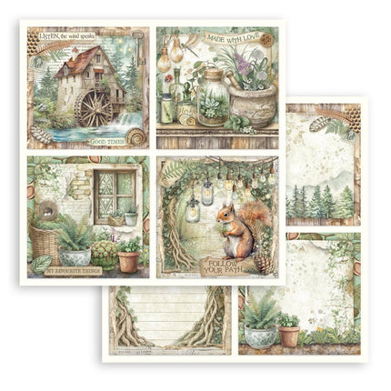 Bloc de papiers Herbarium Silvae - 30,5x30,5 cm - 10 feuilles