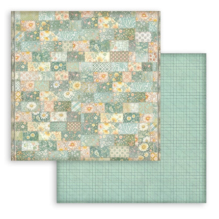 Bloc de scrapbooking, 10 feuilles cm 30,5x30,5 (12"x12"), sélection de fonds Daisy Art