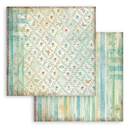 Bloc de scrapbooking, 10 feuilles cm 30,5x30,5 (12"x12"), sélection de fonds Daisy Art