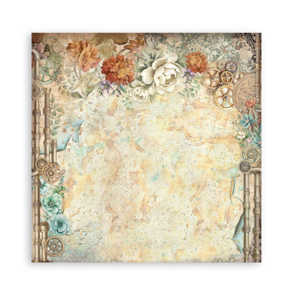 Bloc de papier imprimé pour scrapbooking et loisirs créatifs, 10 feuilles, 30,5x30,5 cm (12"x12"), fonds - Gardens of Time