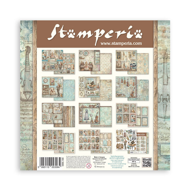 Bloc imprimé de scrapbooking pour loisirs créatifs 10 feuilles cm 30,5x30,5 (12"x12") - Symphony