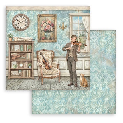 Scrapbooking Printed Pad for Art and Craft 10 sheets cm 30,5x30,5 (12"x12") - Symphony