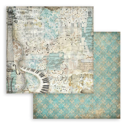 Bloc imprimé de scrapbooking pour loisirs créatifs 10 feuilles cm 30,5x30,5 (12"x12") Fonds - Symphony