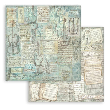 Bloc imprimé de scrapbooking pour loisirs créatifs 10 feuilles cm 30,5x30,5 (12"x12") Fonds - Symphony
