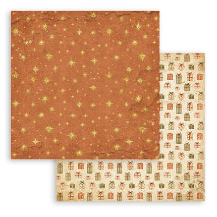 Bloc de papier imprimé pour scrapbooking et loisirs créatifs, 10 feuilles, cm 30,5x30,5 (12"x12"), fonds - Silent Night