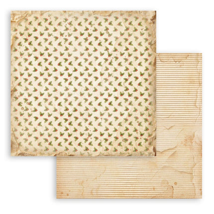 Bloc de papier imprimé pour scrapbooking et loisirs créatifs, 10 feuilles, cm 30,5x30,5 (12"x12"), fonds - Silent Night