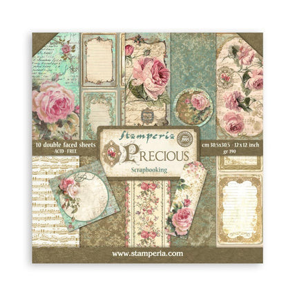 Bloc de papiers Precious - 30,5x30,5 cm - 10 feuilles