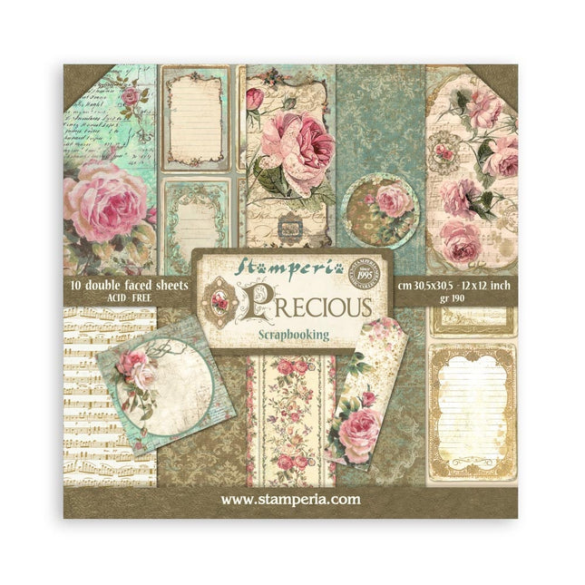 Bloc de papiers Precious - 30,5x30,5 cm - 10 feuilles