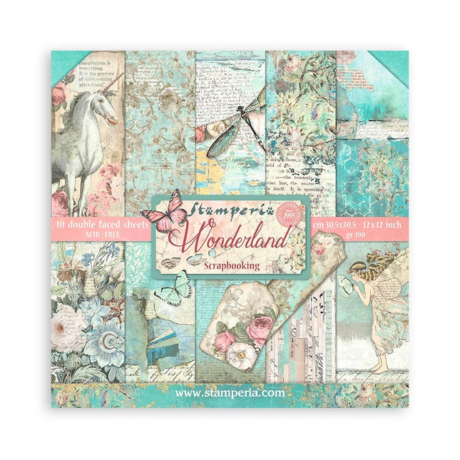 Bloc de papiers Wonderland - 30,5x30,5 cm - 10 feuilles