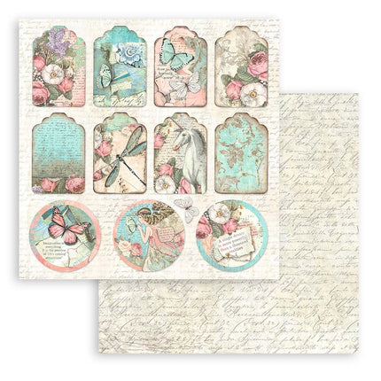 Bloc de papiers Wonderland - 30,5x30,5 cm - 10 feuilles