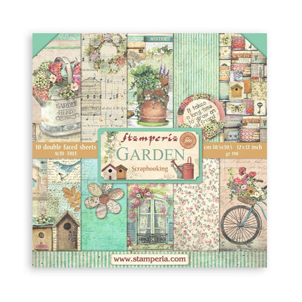 Bloc de papiers Garden - 30,5x30,5 cm - 10 feuilles