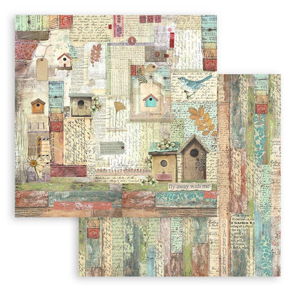Bloc de papiers Garden - 30,5x30,5 cm - 10 feuilles