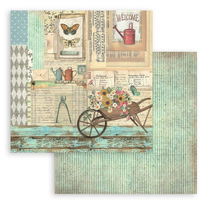 Bloc de papiers Garden - 30,5x30,5 cm - 10 feuilles