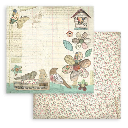 Bloc de papiers Garden - 30,5x30,5 cm - 10 feuilles