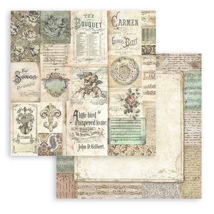 Paperpad Music - 30,5x30,5 cm - 10 vellen