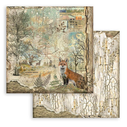 Bloc de papiers Forest - 30,5x30,5 cm - 10 feuilles