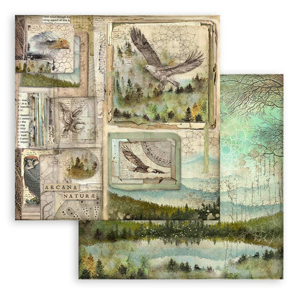 Bloc de papiers Forest - 30,5x30,5 cm - 10 feuilles