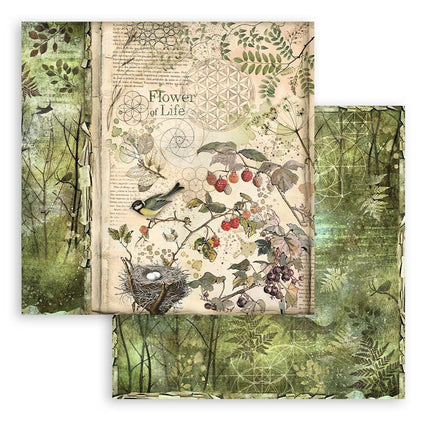 Bloc de papiers Forest - 30,5x30,5 cm - 10 feuilles