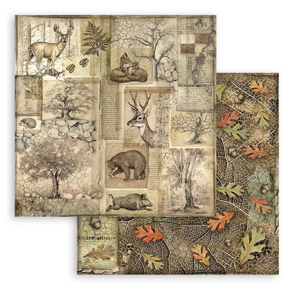 Bloc de papiers Forest - 30,5x30,5 cm - 10 feuilles