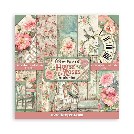 Paperpad House of Roses - 30,5x30,5 cm - 10 vellen