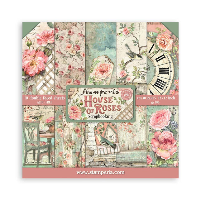 Paperpad House of Roses - 30,5x30,5 cm - 10 vellen