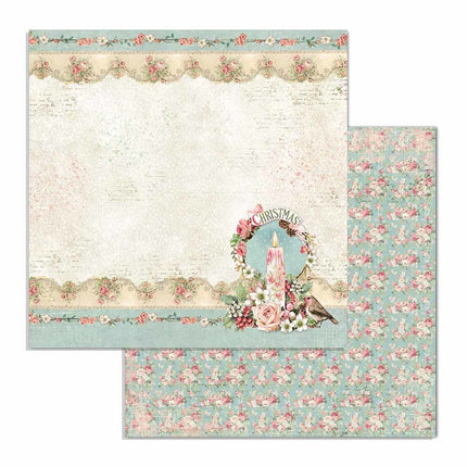 Bloc de papiers Pink Christmas - 30,5x30,5 cm - 10 feuilles