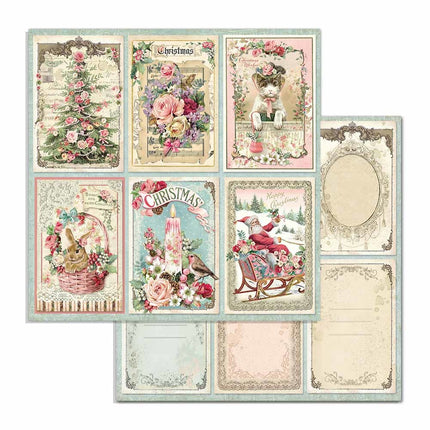 Bloc de papiers Pink Christmas - 30,5x30,5 cm - 10 feuilles