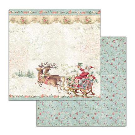 Bloc de papiers Pink Christmas - 30,5x30,5 cm - 10 feuilles