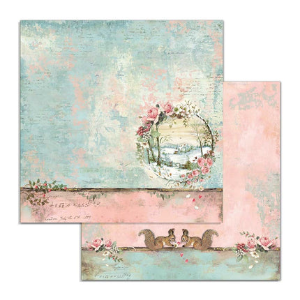 Bloc de papiers Pink Christmas - 30,5x30,5 cm - 10 feuilles