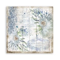 Papier de scrapbooking double face - Rêve romantique de la mer coquillages