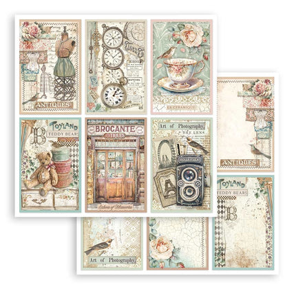Paperpad Brocante Antiques - 20,3x20,3 cm - 10 vellen