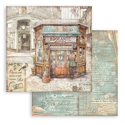 Paperpad Brocante Antiques - 20,3x20,3 cm - 10 vellen
