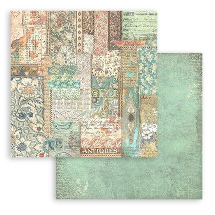 Paperpad Brocante Antiques Backgrounds Selection - 20,3x20,3 cm - 10 vellen
