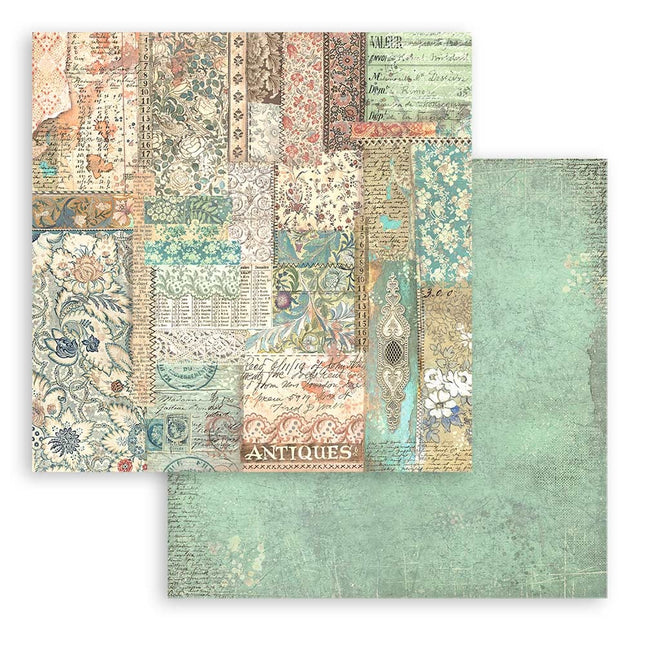 Paperpad Brocante Antiques Backgrounds Selection - 20,3x20,3 cm - 10 vellen