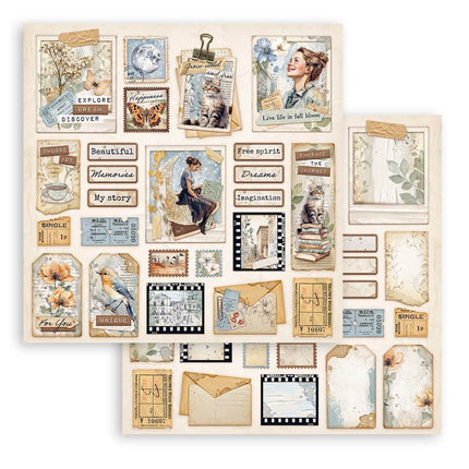 bloc de papiers Create Happiness Secret Diary - 20,3x20,3 cm - 10 feuilles