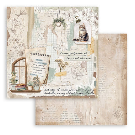 bloc de papiers Create Happiness Secret Diary - 20,3x20,3 cm - 10 feuilles