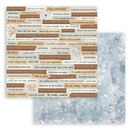bloc de papiers Create Happiness Secret Diary - 20,3x20,3 cm - 10 feuilles