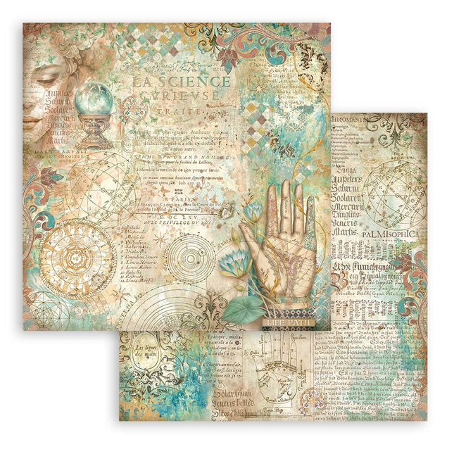 Bloc de papiers Fortune - 20,3x20,3 cm - 10 feuilles