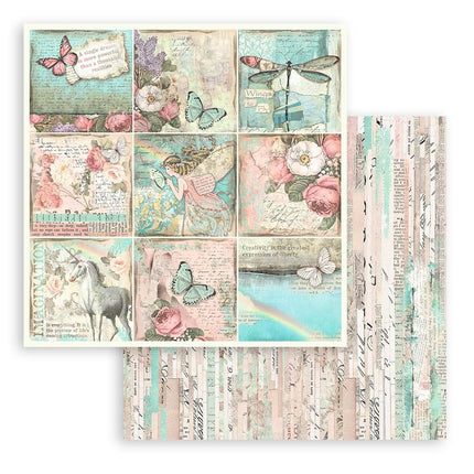 Bloc de papiers Wonderland - 20,3x20,3 cm - 10 feuilles