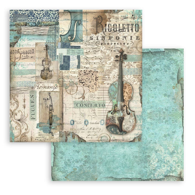 Paperpad Music - 20,3x20,3 cm - 10 vellen