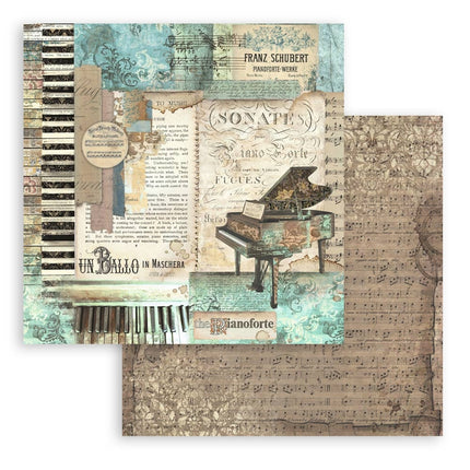 Paperpad Music - 20,3x20,3 cm - 10 vellen