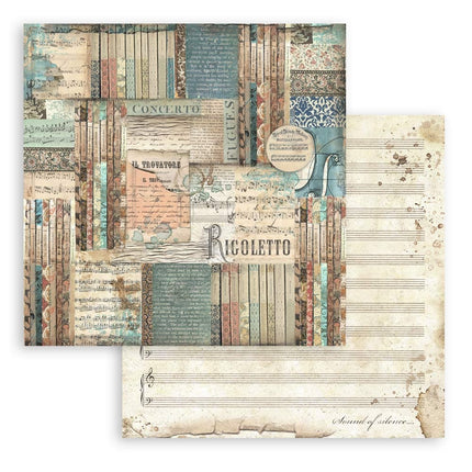 Paperpad Music - 20,3x20,3 cm - 10 vellen
