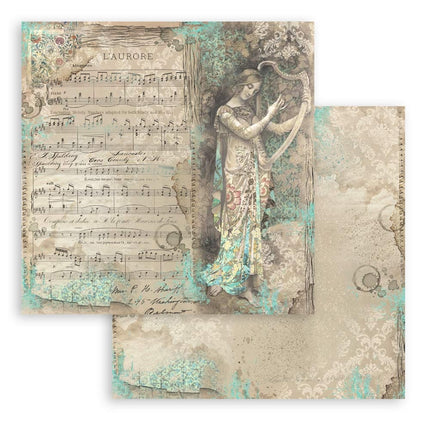 Paperpad Music - 20,3x20,3 cm - 10 vellen