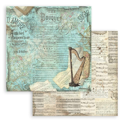 Paperpad Music - 20,3x20,3 cm - 10 vellen