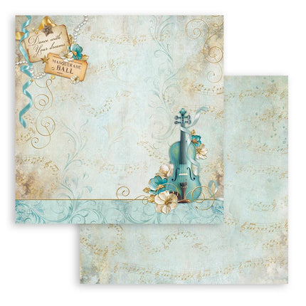 Bloc de papiers Masquerade - 20,3x20,3 cm - 10 feuilles