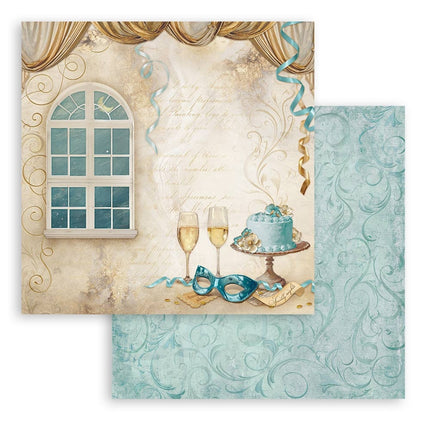 Bloc de papiers Masquerade - 20,3x20,3 cm - 10 feuilles