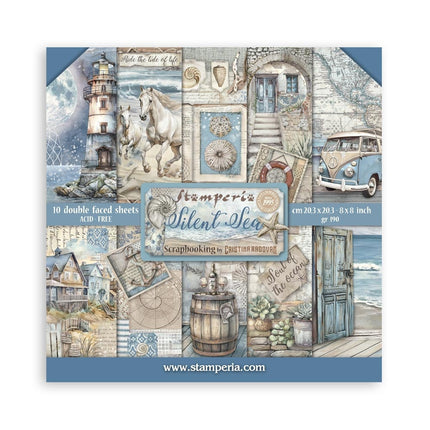 Paperpad Silent Sea - 20,3x20,3 cm - 10 vellen