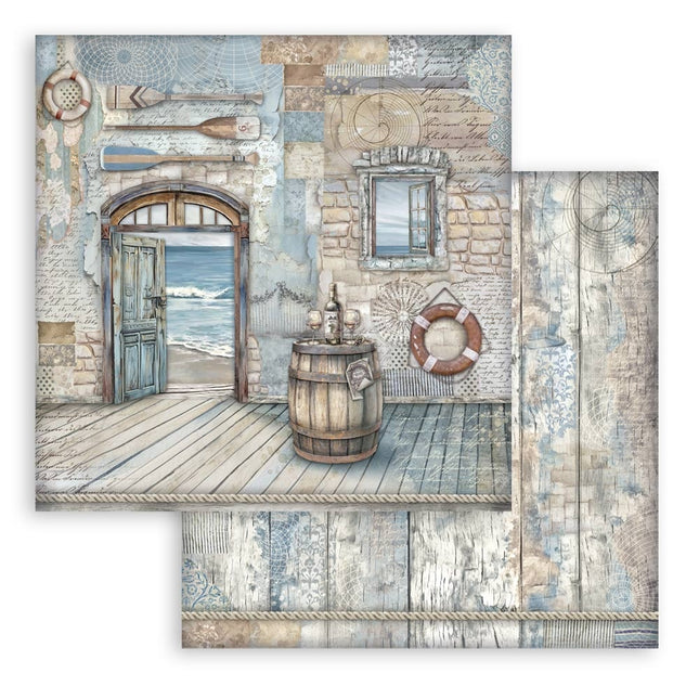 Bloc de papiers Silent Sea - 20,3x20,3 cm - 10 feuilles