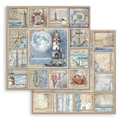 Paperpad Silent Sea - 20,3x20,3 cm - 10 vellen