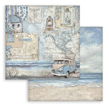 Paperpad Silent Sea - 20,3x20,3 cm - 10 vellen